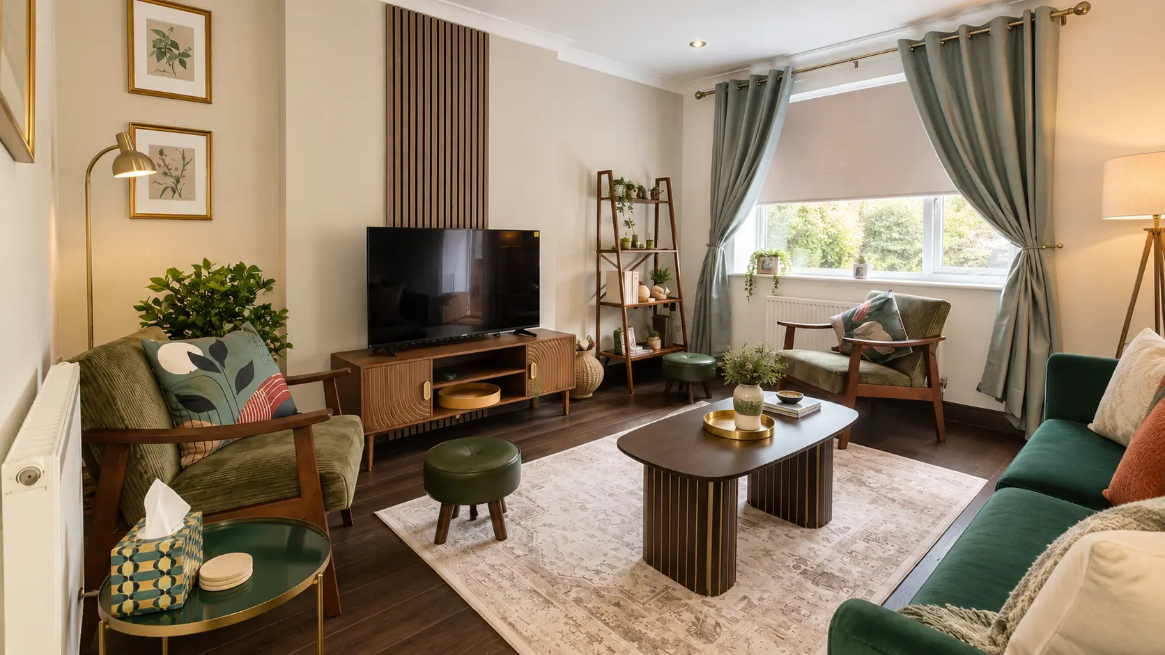 Living area at the Coventry property